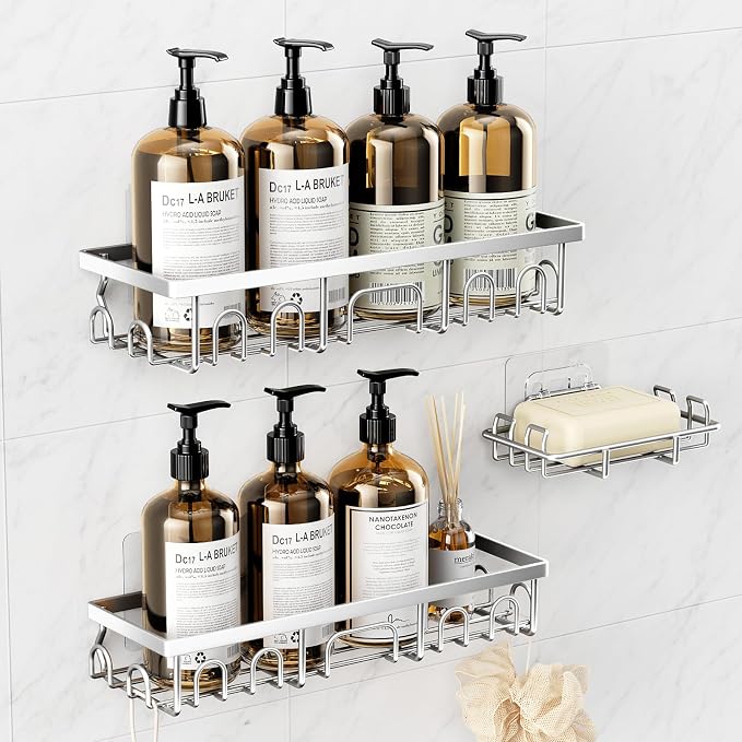 Shower Caddy, 3 Pack Shower Shelves - Image 9