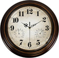 Vintage Wall Clock 13 Inch Quartz Silent Non-Ticking Analog Clock by Comfytune