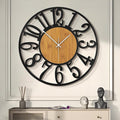 LEIKE Large Wall Clocks, Non Ticking, Battery Operated Rustic Round Modern Big by LEIKEWALLCLOCK