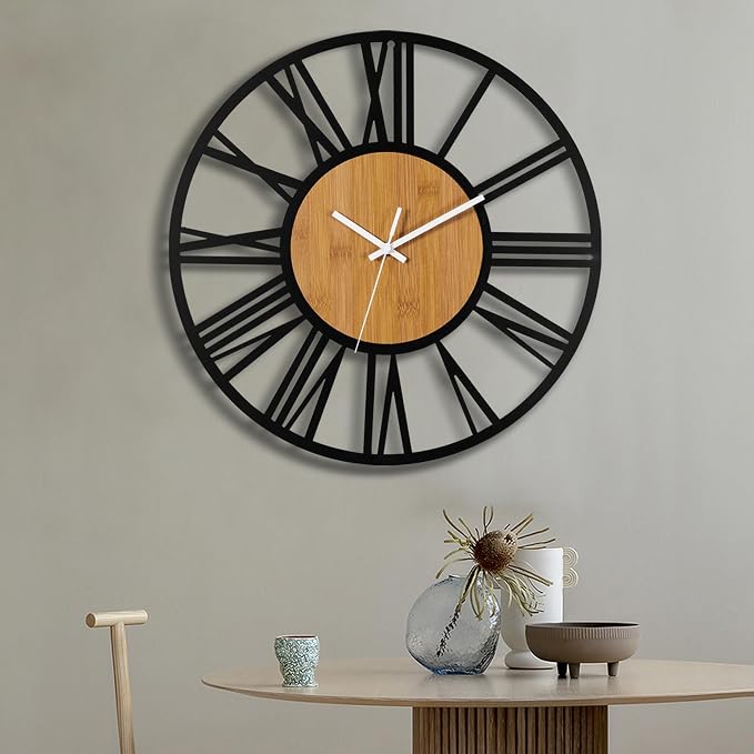 1st owned Wall Clocks for Living Room Decor, Round Silent Non Ticking, Modern - Image 6