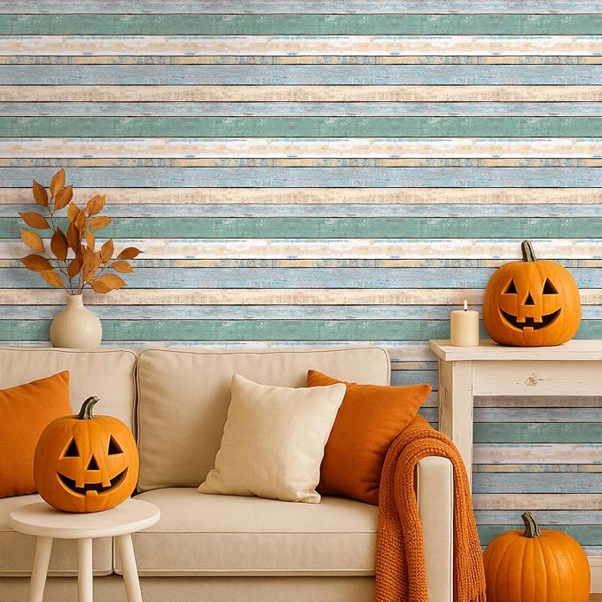 COMSTICKC Peel and Stick Faux Wood Wall Sticker Wall Panels, Ultra-Light Thin - Image 2