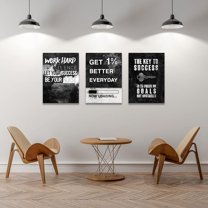 KAWAHONE Motivational Success Canvas Wall Art - Image 5