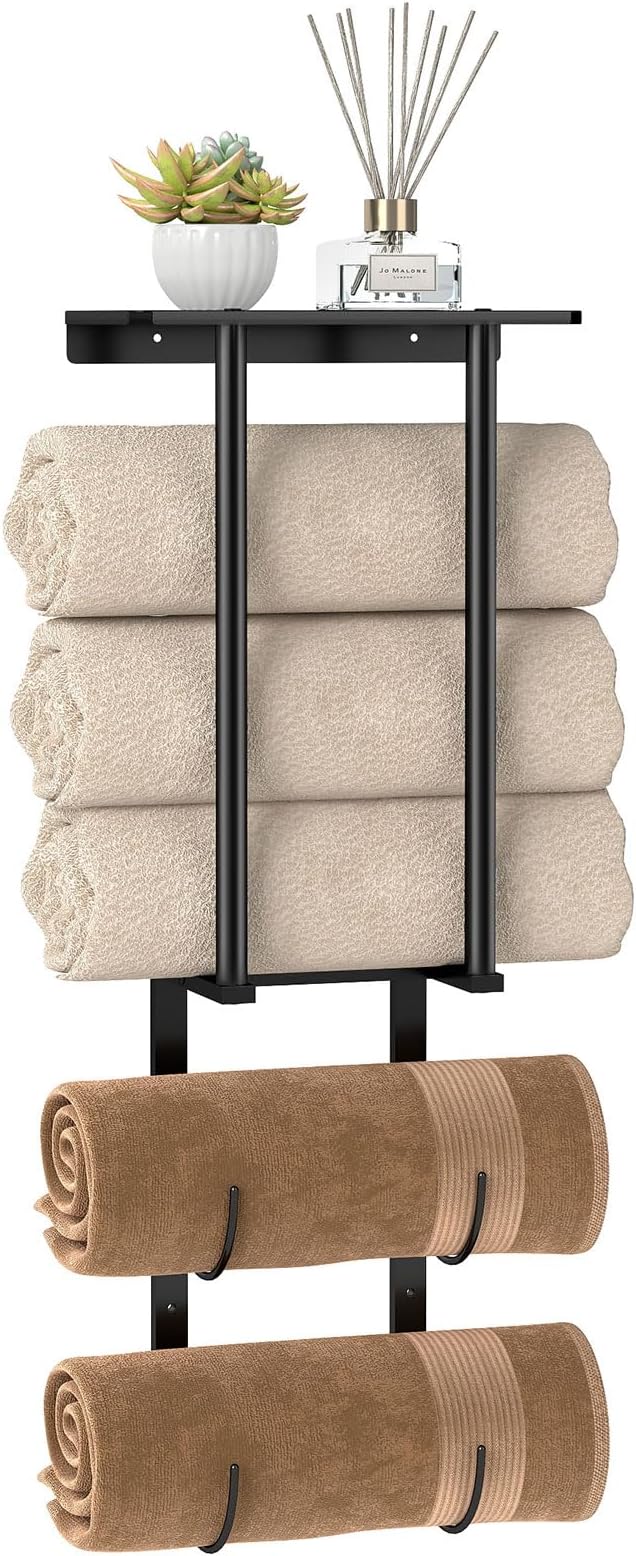 Towel Racks for Bathroom, Bathroom Towel Rack Wall Mounted by STWWO