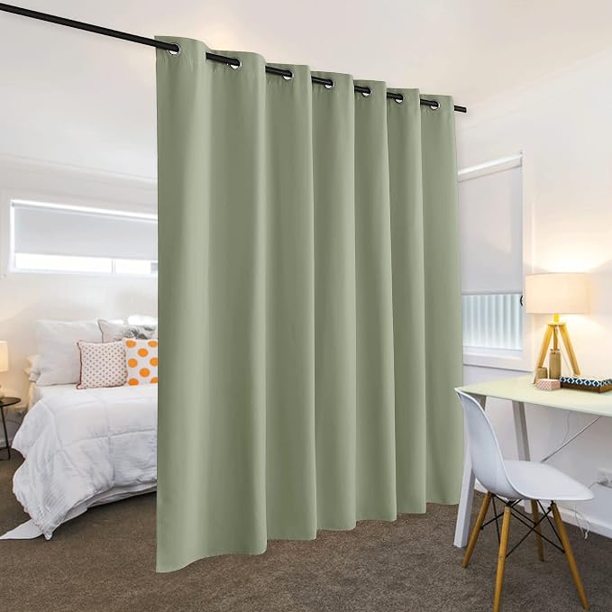 RYB HOME Privacy Curtain for Sliding Glass Door, Light Block Noise Reduce - Image 3