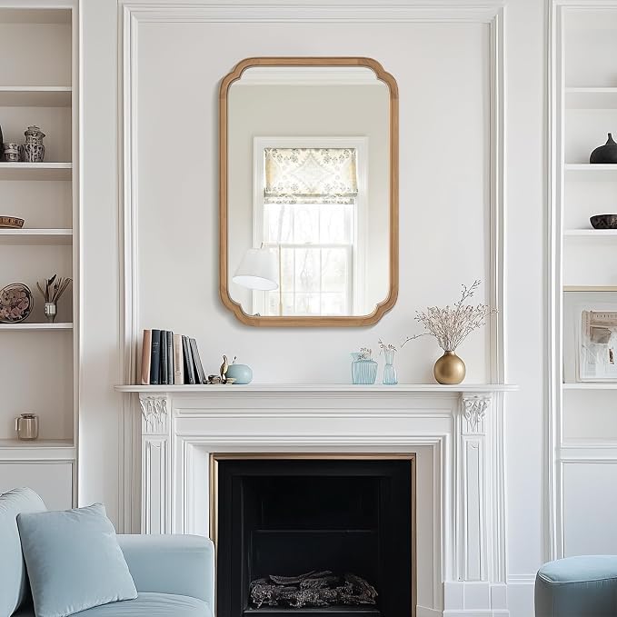 WallBeyond 24" x 36" Rounded Corner Arch Wall Mirror - Image 4