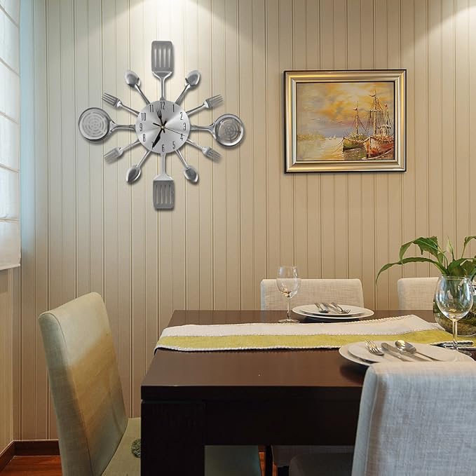16 Inch Cutlery Kitchen Wall Clocks - Image 6