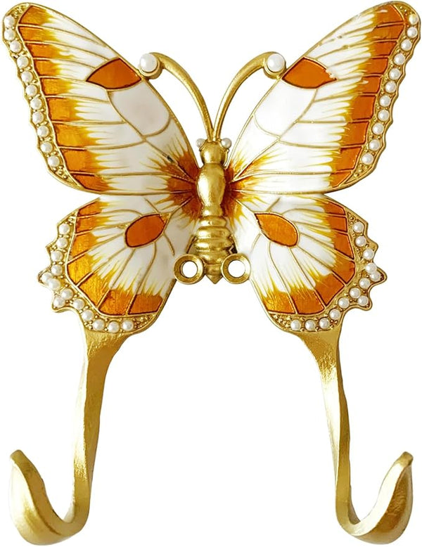 1 Pack Decorative Wall Hook, Vintage Butterfly Shaped Metal Wall Hook by Pasiir