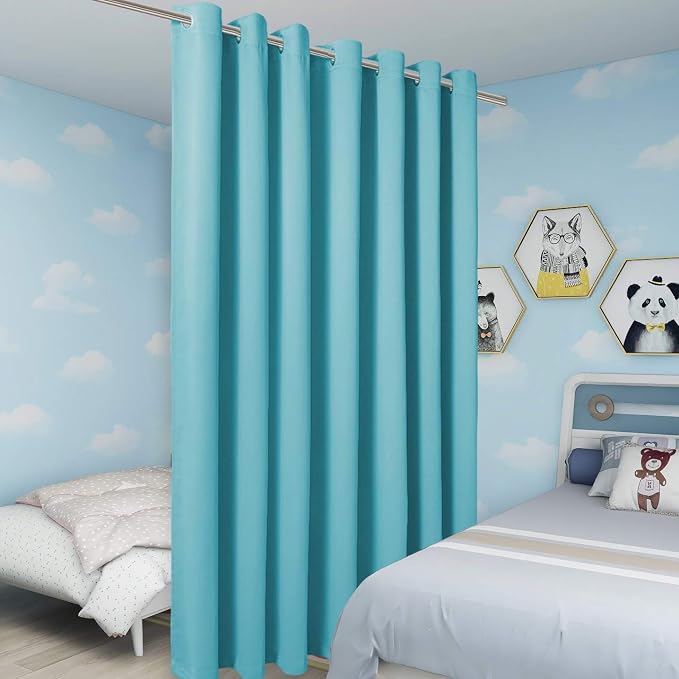 BONZER Extra Wide Room Divider Curtain Total Privacy Wall Noise Reducing - Image 5