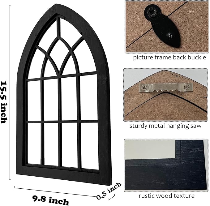 ZEXUIRU 2 Set. Rustic Wall Mirrors - Image 7