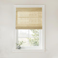 TWOPAGES Woven Bamboo Cordless Roman Shades, Custom No Drill or Motorized Blinds by TWOPAGES