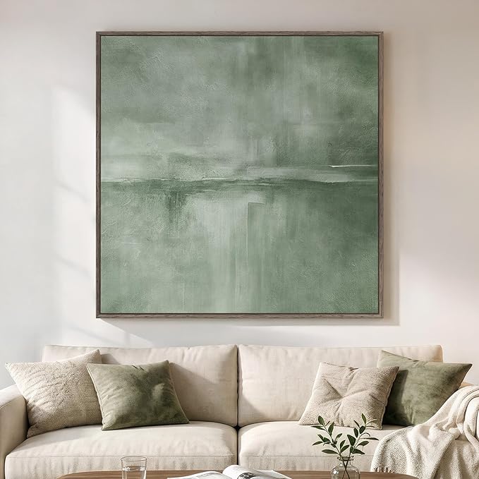 Extra Large Framed Black Abstract Wall Art by Cuspin