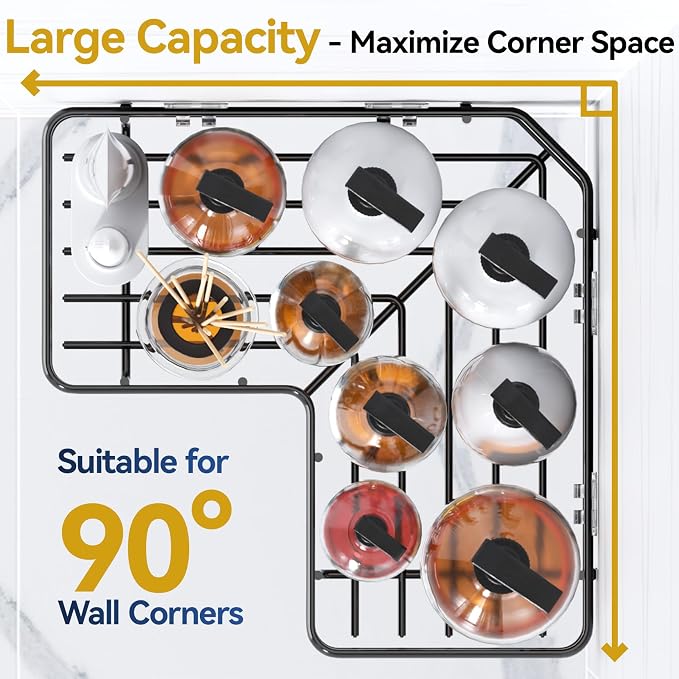 YASONIC Shower Caddy Corner, No Drilling Shower Organizer Corner - Image 3