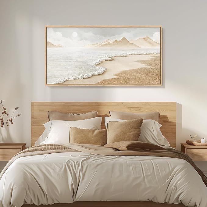 Framed Boho Beach Coastal Wall Art - Image 2
