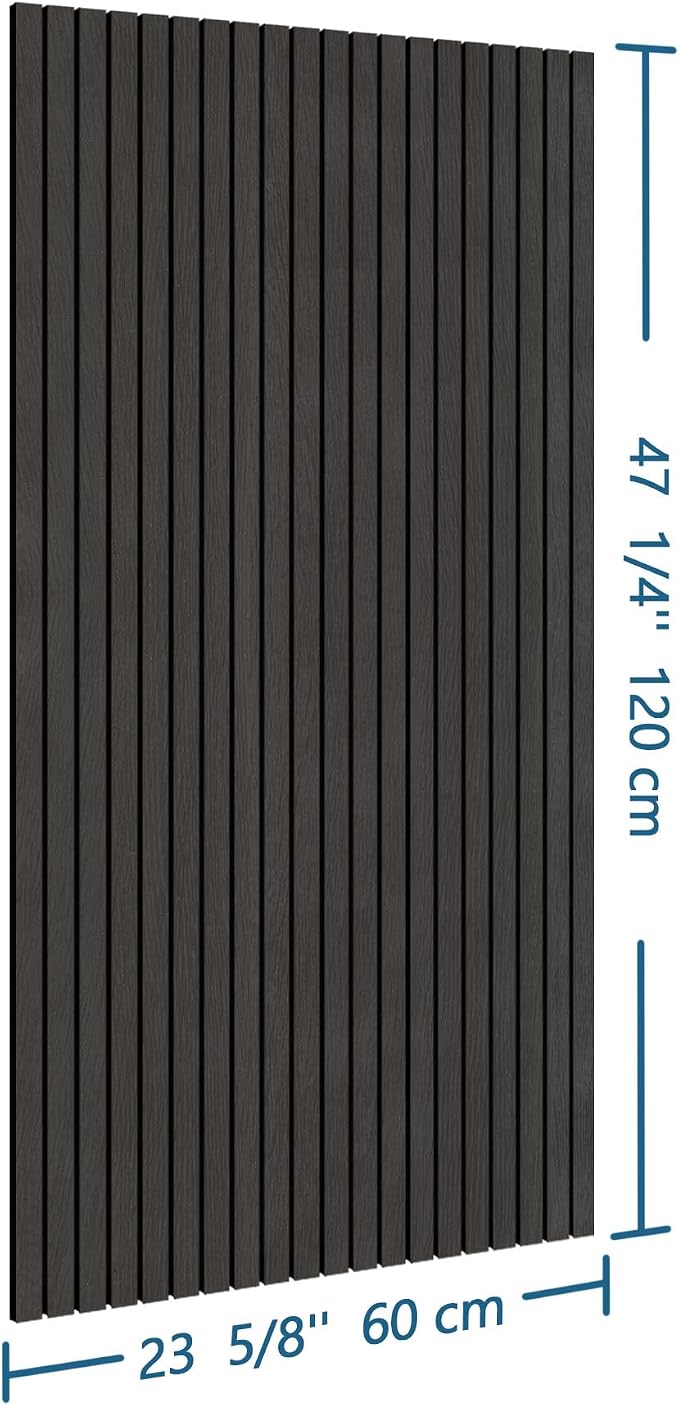 4-Piece Wood Slat Wall Panel for Interior Wall Decor Noise Cancelling 47.2" x - Image 3