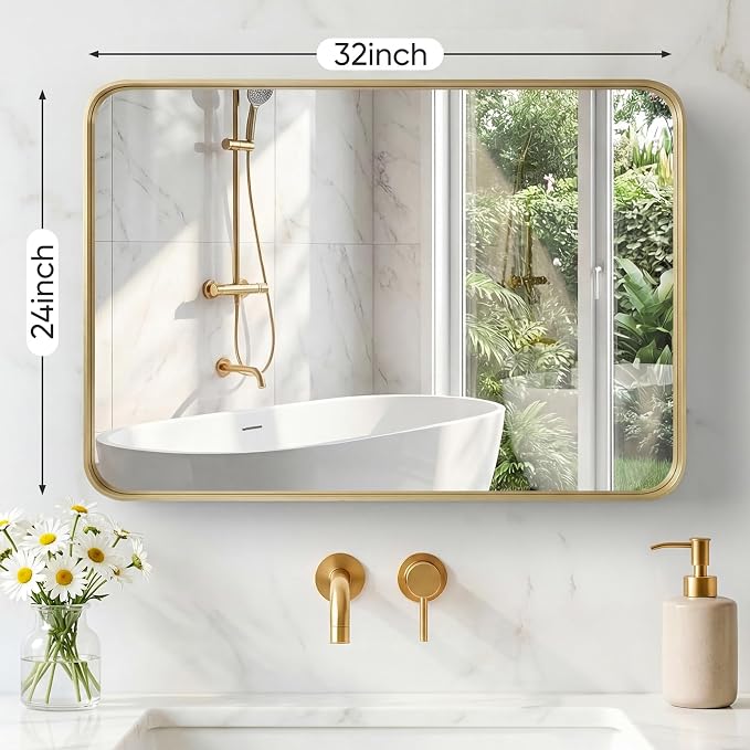 NEWBULIG 24X32 Inch Bathroom Mirror - Image 2