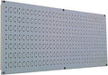 Wall Control Pegboard 16in x 32in Horizontal Grey Metal Pegboard Tool Board by Wall+Control