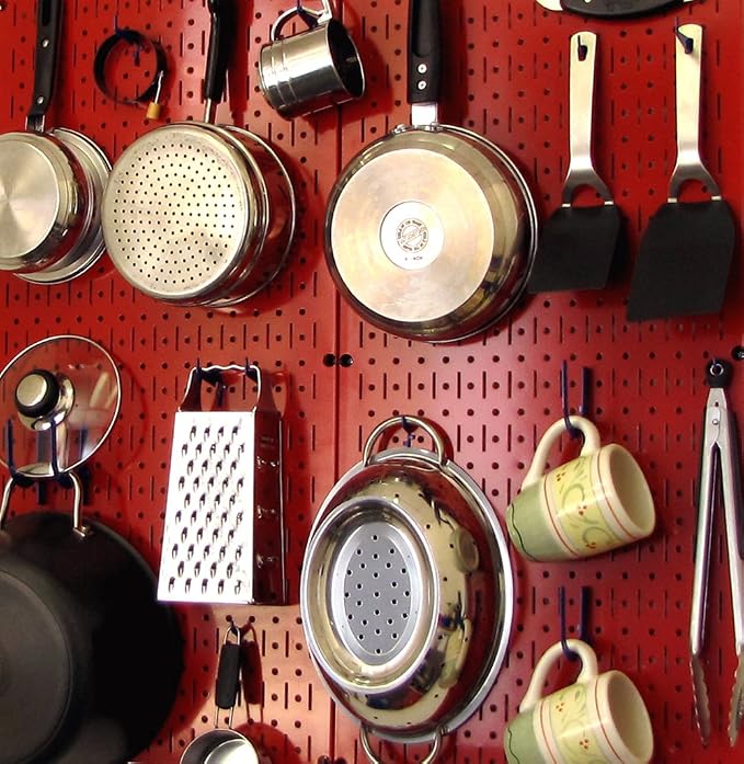 Wall Control 30-P-3232R Red Metal Pegboard Pack - Image 4