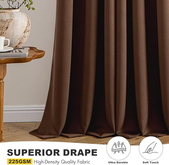 MIULEE Blackout Curtains for Bedroom Living Room 2 Panels, Thermal Insulated - Image 5