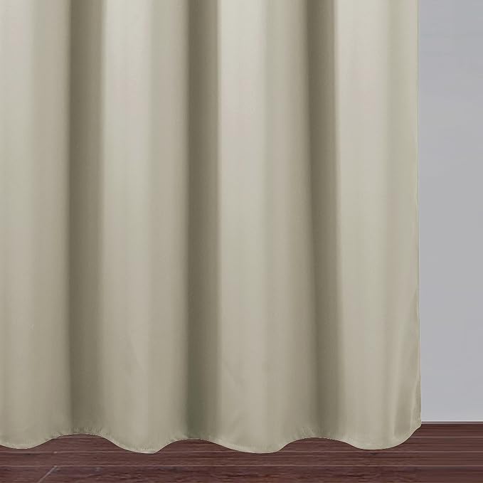 LEMOMO Light Beige Blackout Curtains 40 x 63 Inch Length/Set of 2 Curtain - Image 9