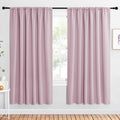 NICETOWN 2 Panels Blackout Curtains, Rod Pocket Window Curtains Room Darkning by NICETOWN