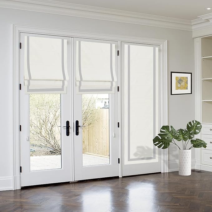 DEJAVU Roman Shades with Ribbon Border - Image 3