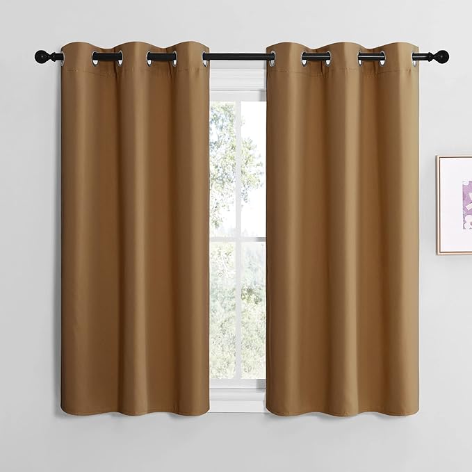 NICETOWN Sleek Blackout Curtains 50 inches Length by NICETOWN