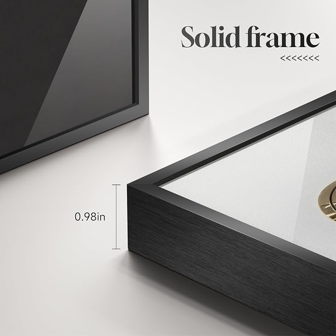 Large Framed Modern Elegant Abstract Wall Art - Image 6