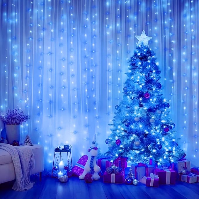 Minetom Curtain Lights, 300 LED Dimmable Fairy Lights - Image 2