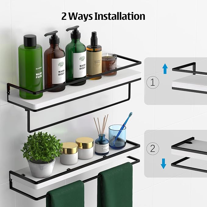 Meangood Floating Shelves Wall Mounted Set of 2, Wall Shelf - Image 5