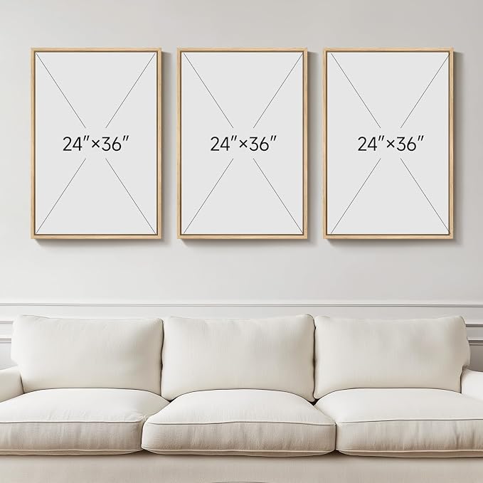 Large Framed Sage Green Abstract Wall Art - Image 3