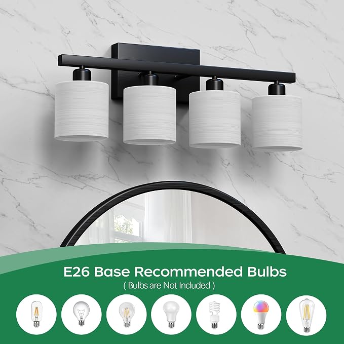 PARTPHONER Bathroom Light Fixtures, Bathroom Lighting Fixtures Over Mirror - Image 4