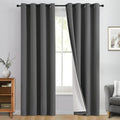 Yakamok 100% Blackout Curtain Panels 84 inches Cold and Light Blocking Drapes by Yakamok