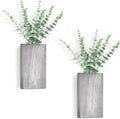 Dahey 2 Pack Wood Wall Planter Vase by Dahey