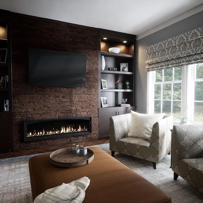 EverStone Acadia Ledge Faux Stone Panel, Weathered Brown Color - Image 13