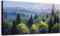 Ardemy Forest Landscape Canvas Painting 40"x20" by Ardemy