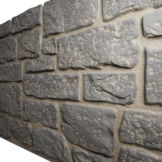 EverStone Cobblestone Faux Stone Panel, Birch Color - Image 7