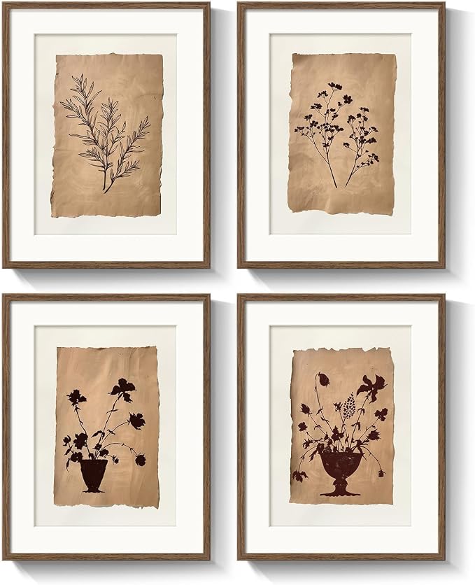 Framed Vintage Botanical Wall Art - Image 8