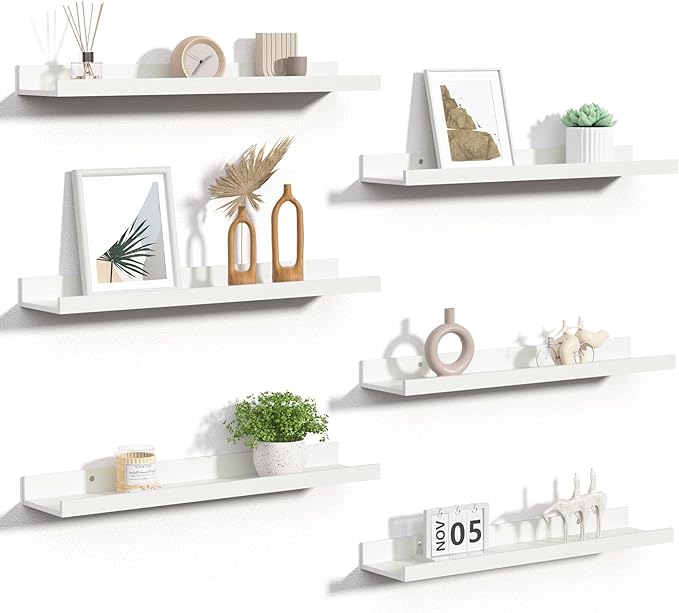 upsimples Floating Shelves for Wall, 23.6 Inch Shelves for Decor Storage Set of by upsimples