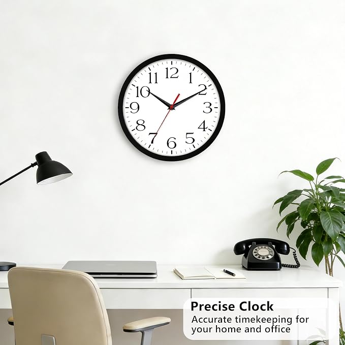 DAXSMY 12 Inch Wall Clock - Image 6