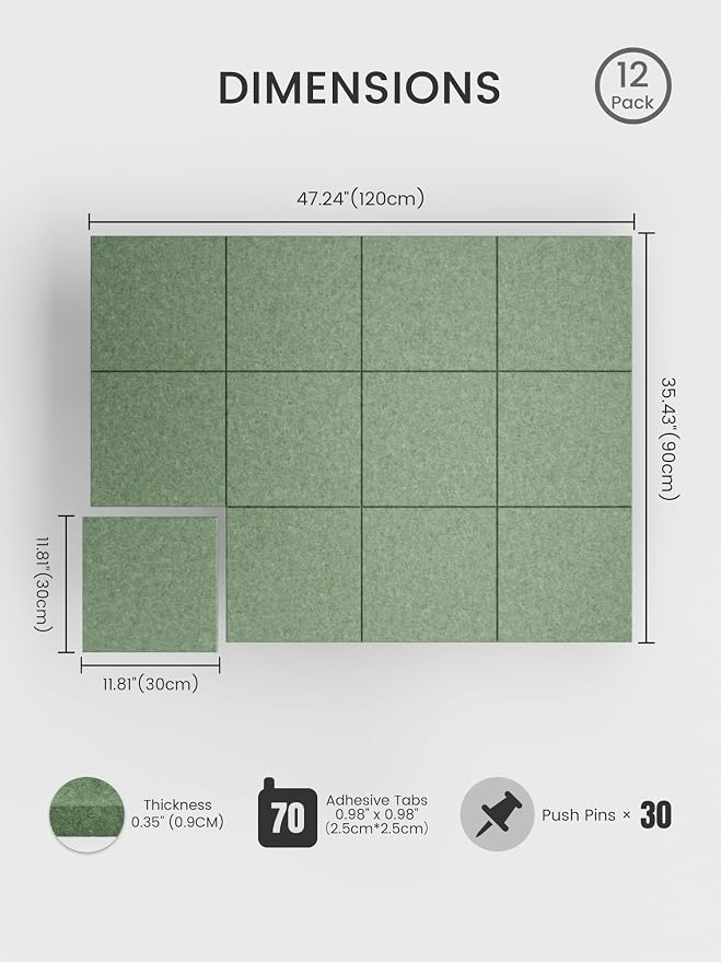 Bumusty Large Cork Board 48" x 36" Alternative - Image 2
