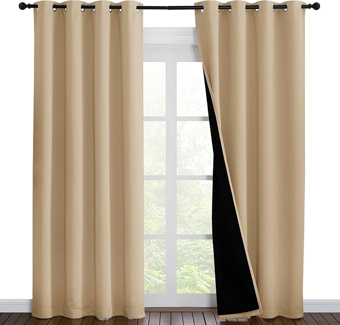 NICETOWN Living Room Completely Shaded Draperies, Privacy Protection & Noise by NICETOWN