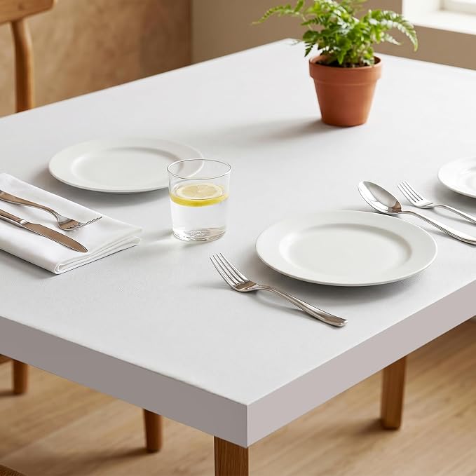 FUKU MON 24"x394" White Peel and Stick Wallpaper Matte Solid Textured Embossed - Image 2