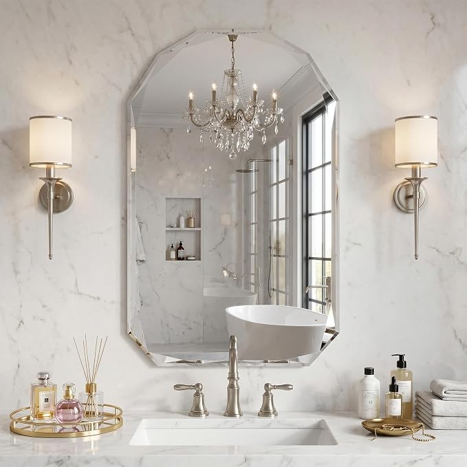 Suidia Bathroom Mirror, Frameless Bathroom Mirror by SuidiaMirror
