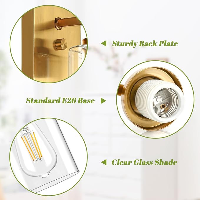 VerRon Wall Sconces, Modern Vanity Lights, Sconces Wall Lighting - Image 7