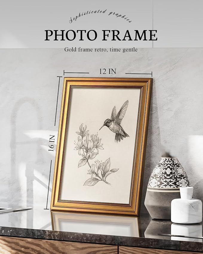 VIYYIEA Vintage Gold Framed Wall Art - Image 2