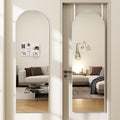 Arched Full Length Door Mirror 14x48, Metal Frame by JAWGLOW