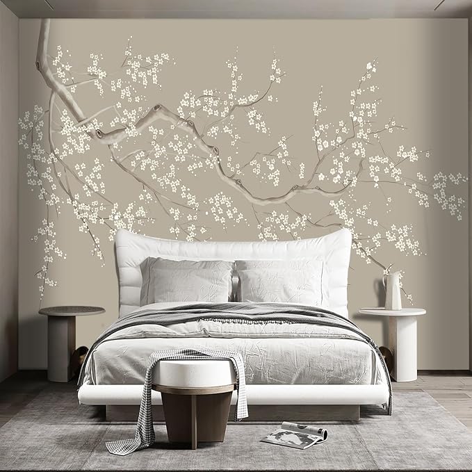 Chinese Style Plum Flower wallpeper Living Room Bedroom Office wall Mural - Image 2