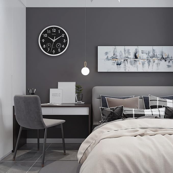 Wall Clock, Sweep Silent Movement Accurate Clocks - Image 3