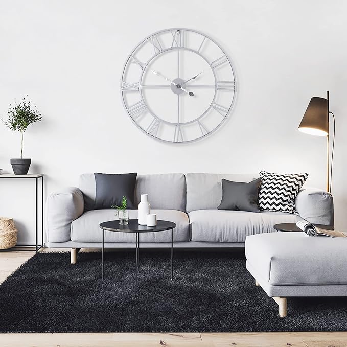 LEIKE 32" Large Modern Wall Clocks, Nearly Silent, Little Ticking, Battery - Image 7
