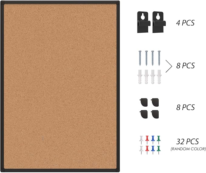 2-Pack Cork Board Bulletin Board 20 x 30, Office Board - Image 9